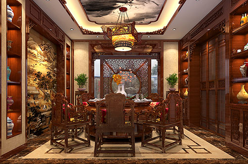四川温馨雅致的古典中式家庭装修设计效果图