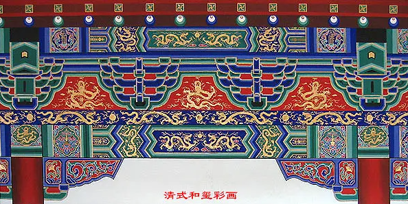 四川中国建筑彩画装饰图案